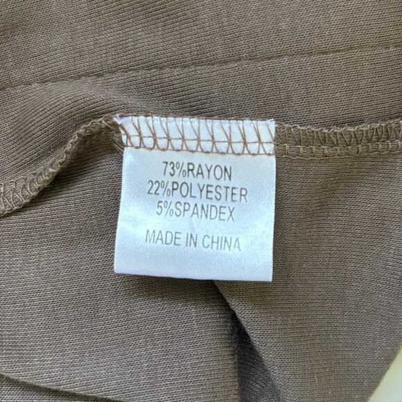 A Dip of Darling Brown Open Front Cardigan Sweater Size Small Cozy & Versatile - Picture 4 of 11